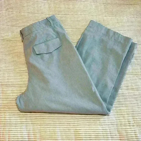 Zara Wide Leg Cropped Cotton Pants - Picture 3 of 10